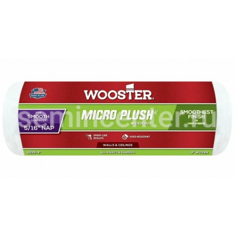 Валик малярный Wooster MicroPlush, микрофибра, 229 мм